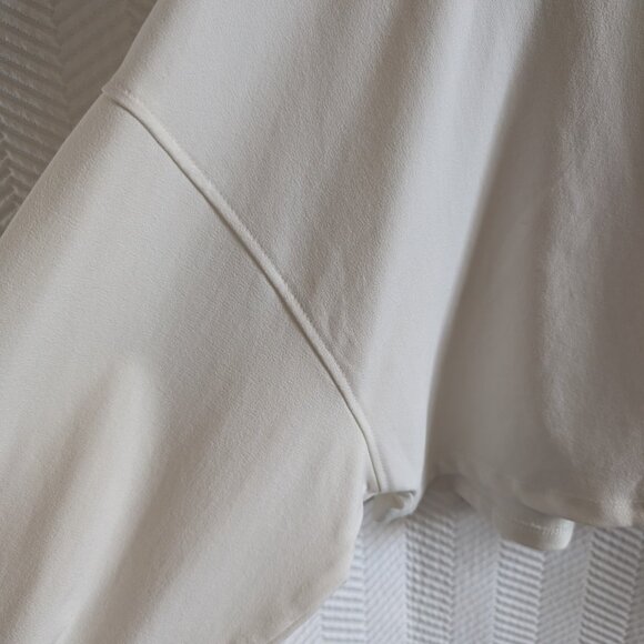 Zara LA Graphic Cropped Hoodie Off-White Cream & Black Size Large Streetwear - Picture 6 of 14